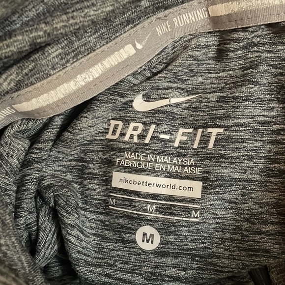 Nike Gray Long-Sleeve Quarter-Zip Dri-Fit Pullover - Picture 6 of 8